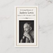 メモリアルカード 名刺 (正面)