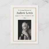 メモリアルカード 名刺 (正面)