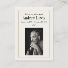 メモリアルカード 名刺