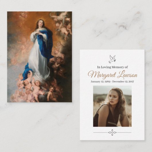 メモリアルカード 名刺 (正面/裏面)