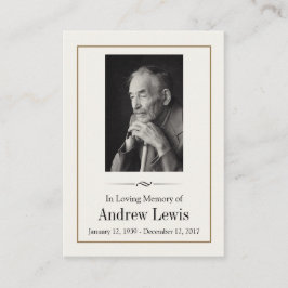 メモリアルカード 名刺