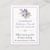 メモリアルカード 名刺 (正面)