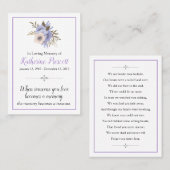 メモリアルカード 名刺 (正面/裏面)