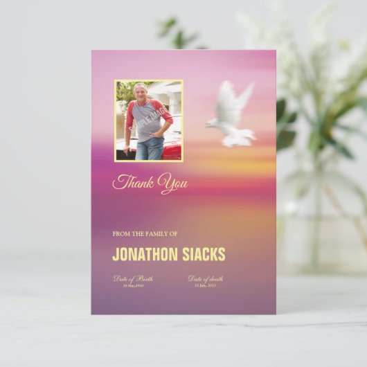 メモリアルカード 招待状 (スタンド正面)