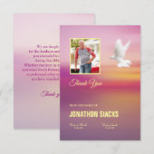 メモリアルカード 招待状 (正面/裏面)