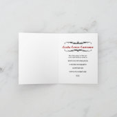 メモリアルカード：赤い花飾り カード (内部)