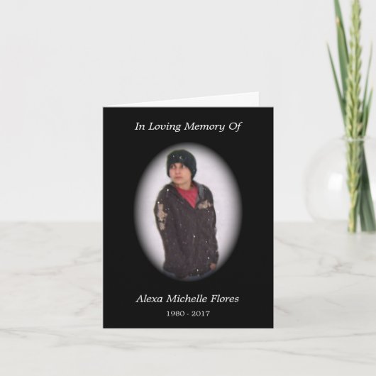 メモリアルカード（黒） カード (正面)