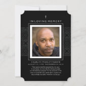 メモリアルカード – Cross – ありがとうございます悔やみや弔慰戻る 招待状 (正面)