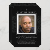 メモリアルカード – Cross – ありがとうございます悔やみや弔慰戻る 招待状 (正面/裏面)