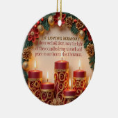 メモリアルキャンドルクリスマスオーナメント セラミックオーナメント (右)