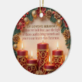 メモリアルキャンドルクリスマスオーナメント セラミックオーナメント (左)
