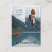 メモリアルキープサケウィルダネレイクカヌー 名刺 (正面)