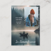 メモリアルキープサケウィルダネレイクカヌー 名刺 (正面)