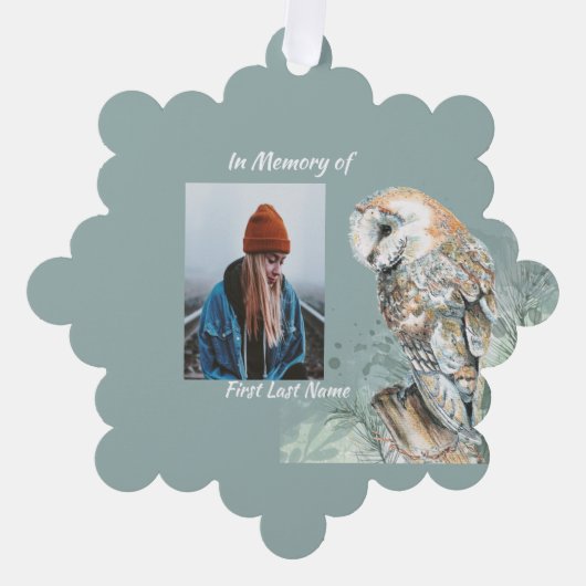 メモリアルキープサケノウハクドリ オーナメントカード (正面)