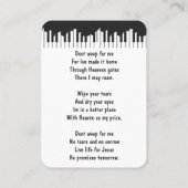 メモリアルキープサケピアノミュージシャン街並 名刺 (裏面)