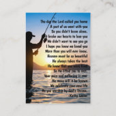 メモリアルキープサケフィッシャーマン魚釣り魚 名刺 (裏面)