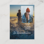 メモリアルキープサケフィッシャーマン魚釣り魚 名刺 (正面)