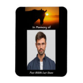 メモリアルキープサケフォト祈りの言葉ホースウェスタン マグネット (縦)