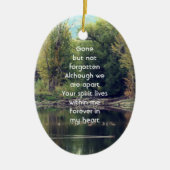 メモリアルキープサケレイクポンドパークダックス セラミックオーナメント (正面)