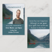 メモリアルキープサケレイクレッドカヌワイルダネス 名刺 (正面/裏面)