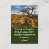 メモリアルキープザークビューティフルデザートサバンナ 名刺 (裏面)