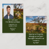 メモリアルキープザークビューティフルデザートサバンナ 名刺 (正面/裏面)