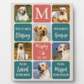 メモリアルギフト 犬 思い出の品 写真6枚入り 過去を懐かしむ レトロカラー ペットロス フォトプラーク (正面)