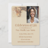 メモリアルクラシックサービス水彩馬 招待状 (裏面)