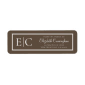 メモリアルクラシックシンプル差出人住所 ラベル (正面)