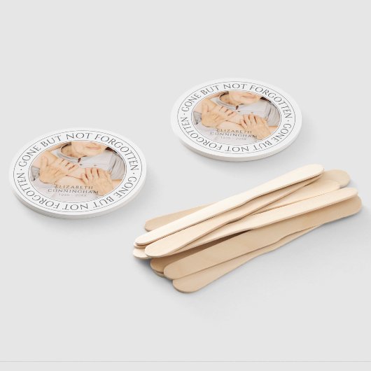 メモリアルクラシック引用文エレガントシック写真記念 ハンドファン (組立なし)