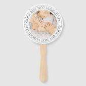 メモリアルクラシック引用文エレガントシック写真記念 ハンドファン (正面)