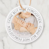 メモリアルクラシック引用文エレガントシック写真記念 フェイバータグ (正面)