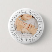 メモリアルクラシック引用文エレガントシック写真記念 缶バッジ (正面)