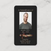 メモリアルクリスチャンのメモリーカード音楽ギター 名刺 (正面)