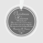 メモリアルクリスマスイン天国フォトアクリル オーナメント (正面)