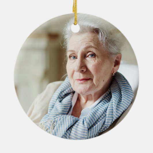 メモリアルクリスマスイン天国写真 セラミックオーナメント (裏面)