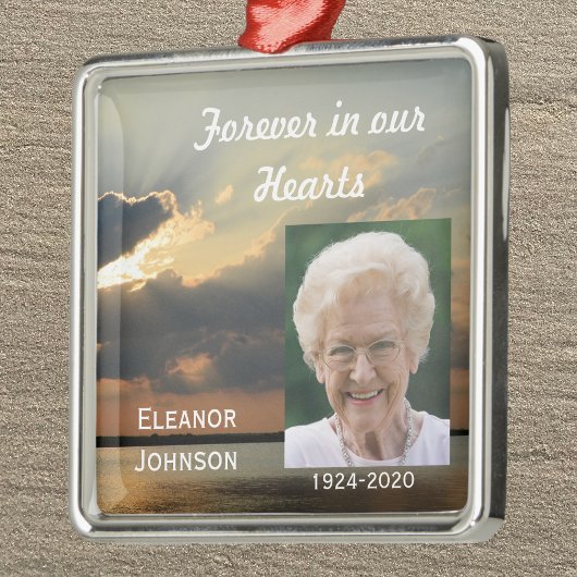 メモリアルクリスマスオーナメントサンセット(写真あり) メタルオーナメント