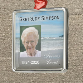 メモリアルクリスマスオーナメント – 写真オンビーチ メタルオーナメント