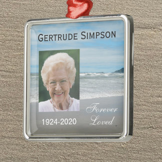 メモリアルクリスマスオーナメント – 写真オンビーチ メタルオーナメント