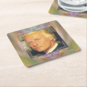 メモリアルコカスタマイズースターユー – HAMbyWG スクエアペーパーコースター (アングル)