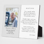 メモリアルサイン追悼の詩と写真表示 フォトプラーク (側面)