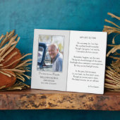 メモリアルサイン追悼の詩と写真表示 フォトプラーク (側面)