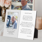 メモリアルサイン追悼の詩と写真表示 フォトプラーク