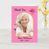 メモリアルサンキューカード カード (黄色い花)