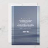 メモリアルサンキューカード 招待状 (裏面)