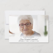 メモリアルサンキューバタフライスクリプトフォト サンキューカード (裏面)