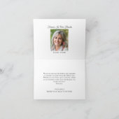 メモリアルサンキューバタフライボタニカルグリーン サンキューカード (内部)