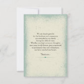 メモリアルサンキューフォトカード 招待状 (裏面)