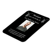 メモリアルサンキューフォトバイクバイクもしくは自転車に乗る人 マグネット (左側)