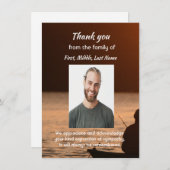 メモリアルサンキュー魚釣り漁師 サンキューカード (正面/裏面)